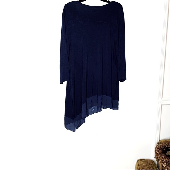 𝅺lane BRYANT V-neck. 3/4 sleeve blouse. Size 18/20 h21 - Picture 1 of 7